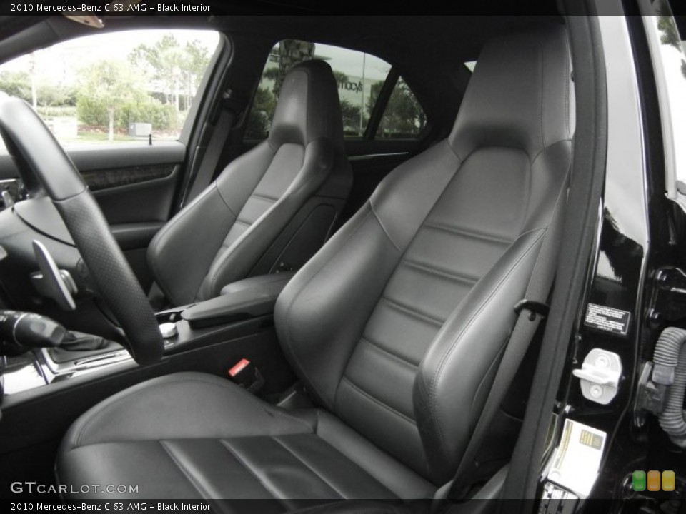 Black Interior Front Seat for the 2010 Mercedes-Benz C 63 AMG #61137396