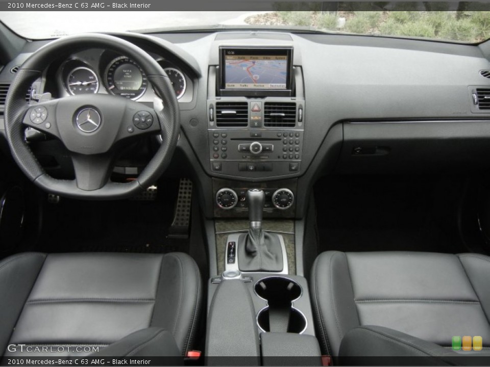 Black Interior Dashboard for the 2010 Mercedes-Benz C 63 AMG #61137455