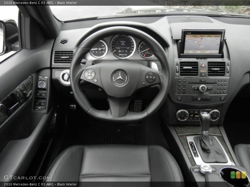 Black Interior Dashboard for the 2010 Mercedes-Benz C 63 AMG #61137464