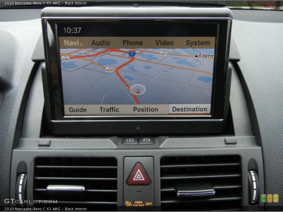 Black Interior Navigation for the 2010 Mercedes-Benz C 63 AMG #61137494