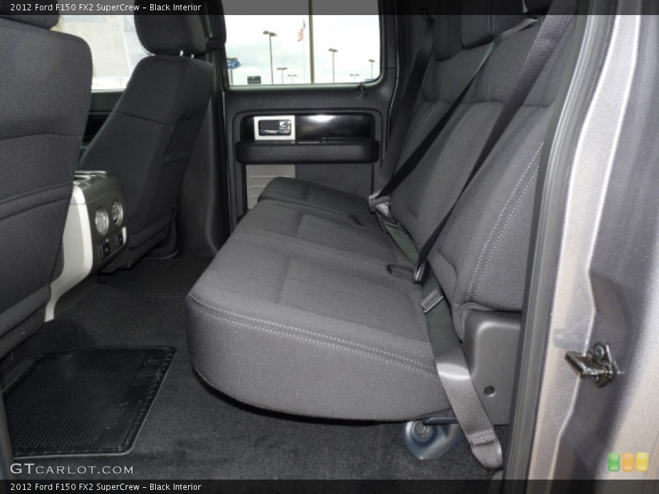 Black Interior Rear Seat for the 2012 Ford F150 FX2 SuperCrew #61137683