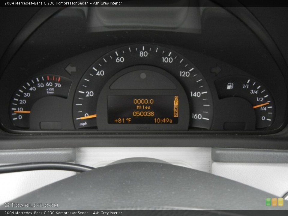 Ash Grey Interior Gauges for the 2004 Mercedes-Benz C 230 Kompressor Sedan #61137908