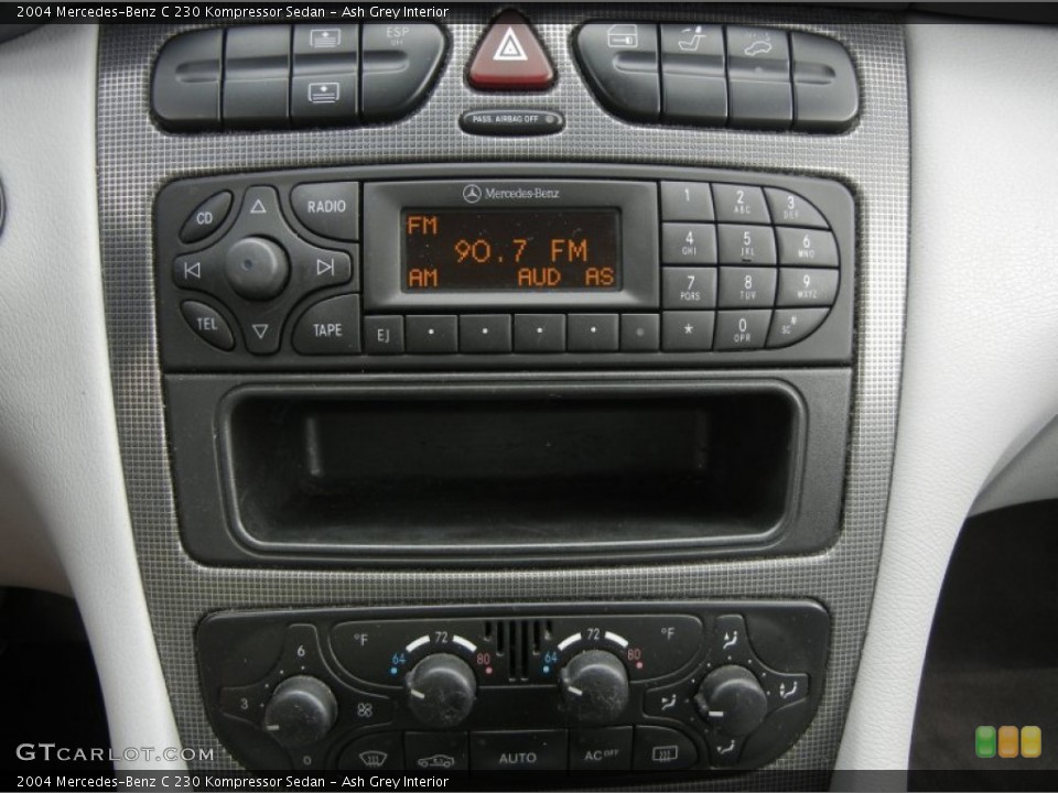 Ash Grey Interior Controls for the 2004 Mercedes-Benz C 230 Kompressor Sedan #61137926