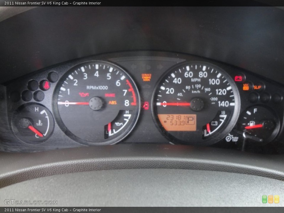 Graphite Interior Gauges for the 2011 Nissan Frontier SV V6 King Cab #61138214