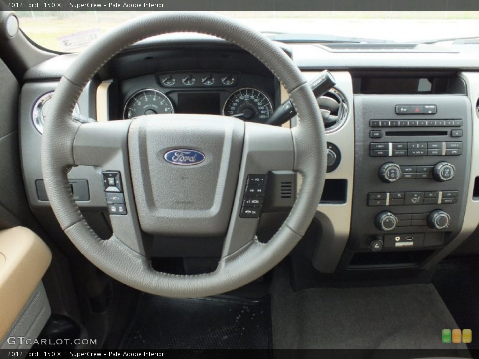 Pale Adobe Interior Steering Wheel for the 2012 Ford F150 XLT SuperCrew #61138283