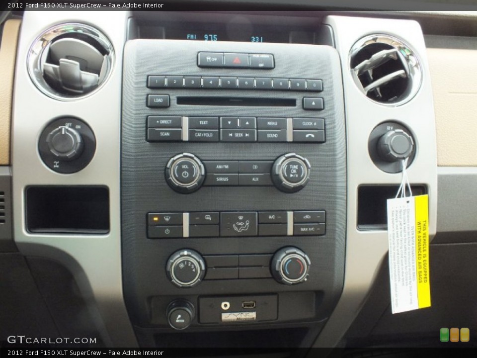 Pale Adobe Interior Controls for the 2012 Ford F150 XLT SuperCrew #61138301