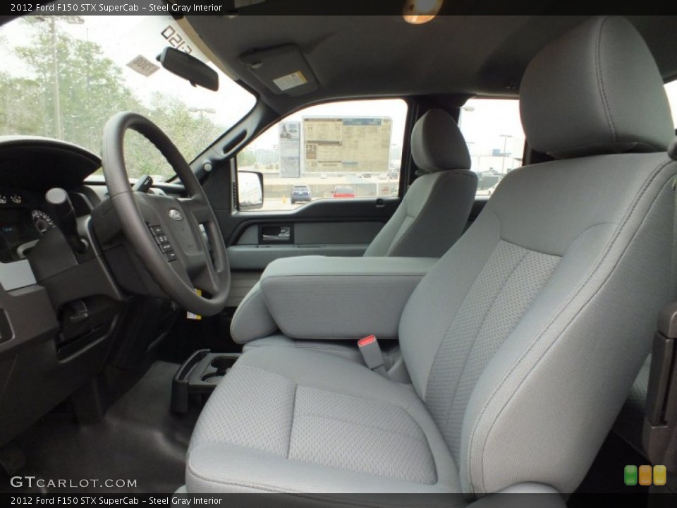 Steel Gray Interior Front Seat for the 2012 Ford F150 STX SuperCab #61138382