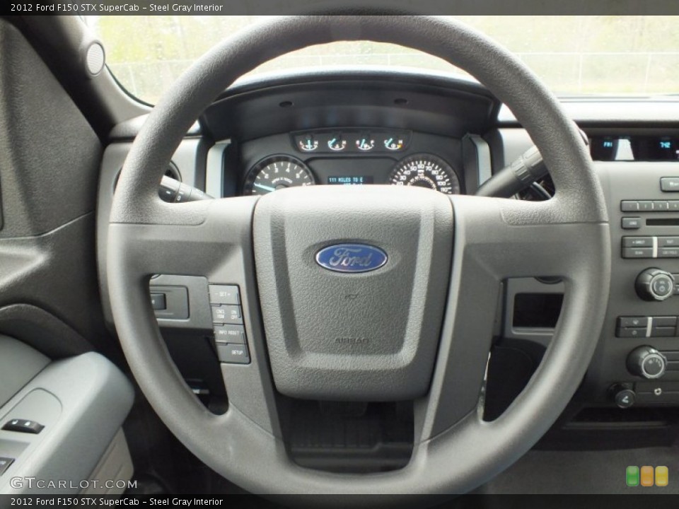 Steel Gray Interior Steering Wheel for the 2012 Ford F150 STX SuperCab #61138505