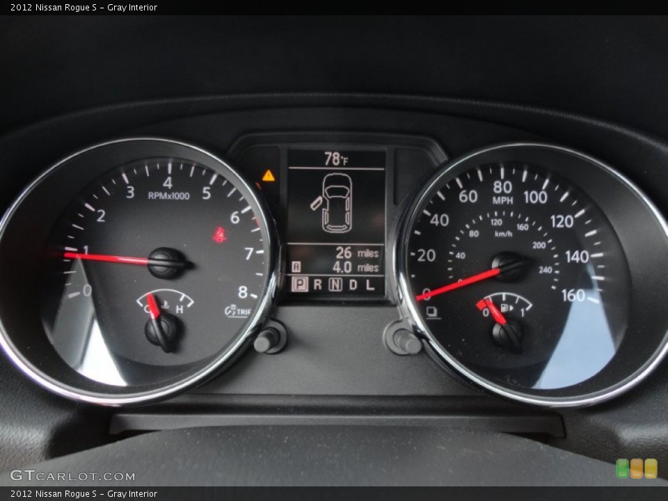Gray Interior Gauges for the 2012 Nissan Rogue S #61140962