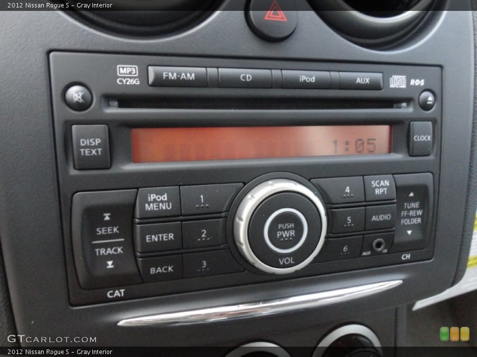 Gray Interior Audio System for the 2012 Nissan Rogue S #61140971