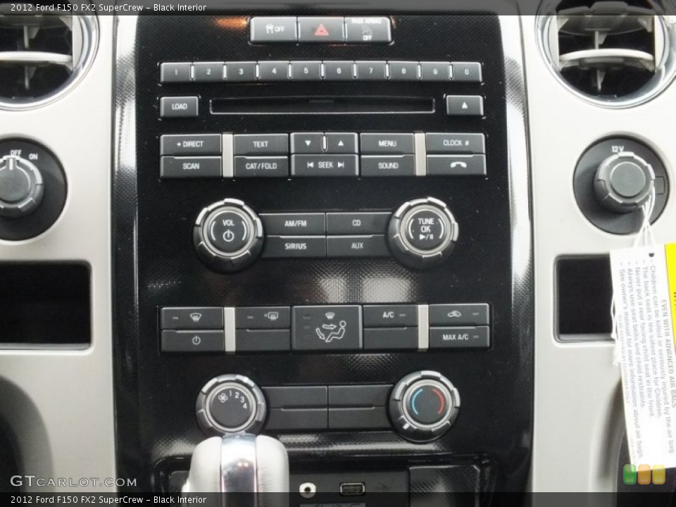 Black Interior Controls for the 2012 Ford F150 FX2 SuperCrew #61142369