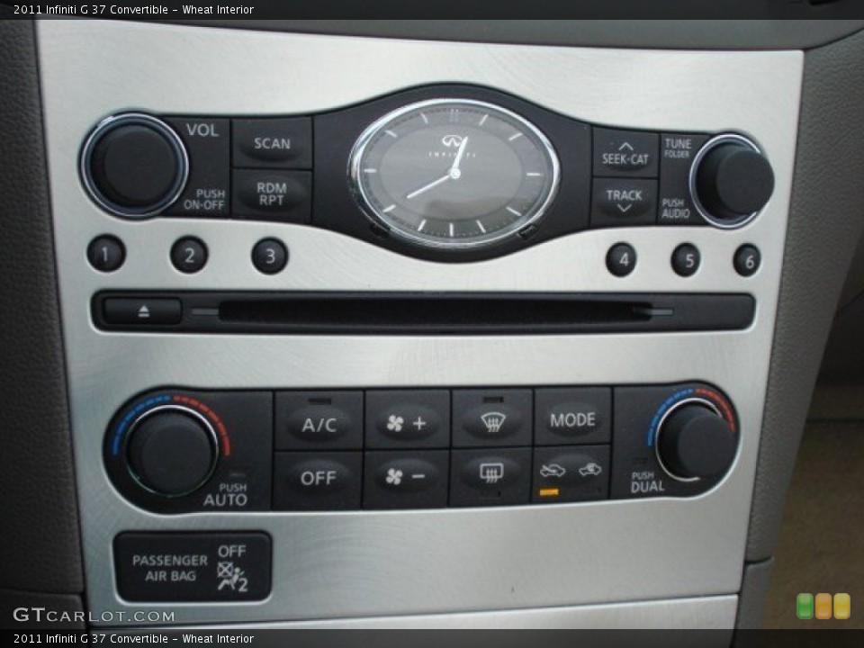 Wheat Interior Controls for the 2011 Infiniti G 37 Convertible #61142654