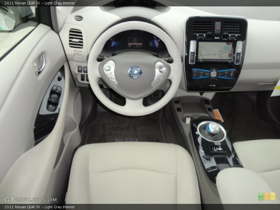 Light Gray Interior Dashboard for the 2011 Nissan LEAF SV #61143047