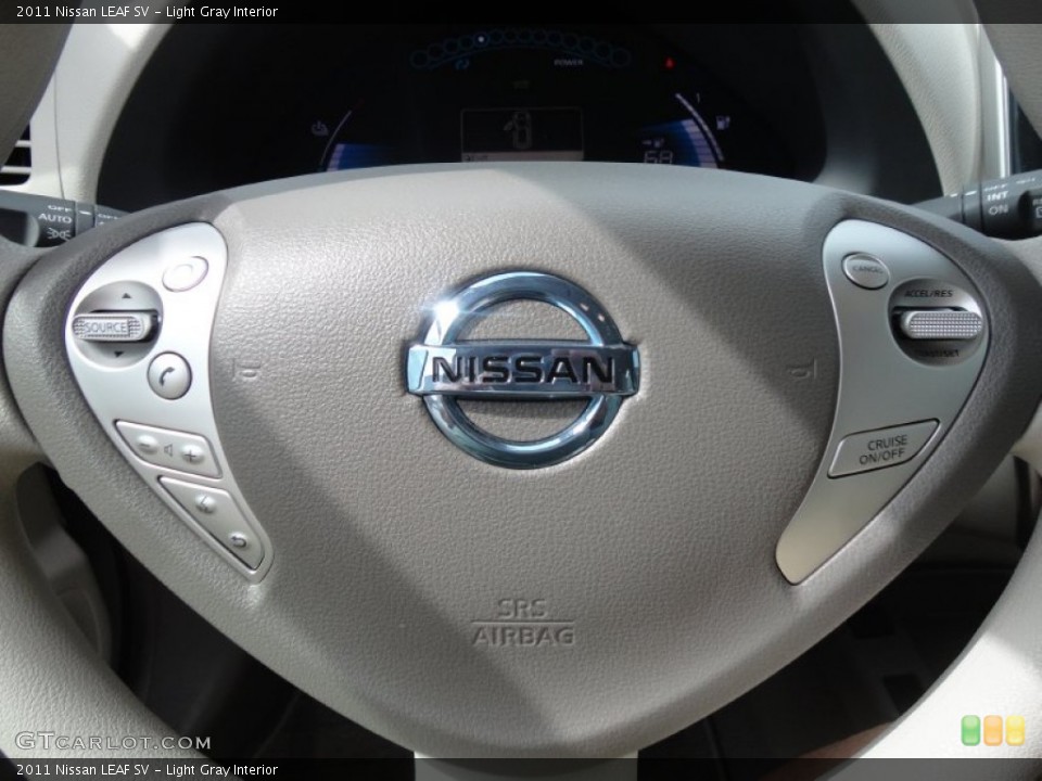 Light Gray Interior Steering Wheel for the 2011 Nissan LEAF SV #61143215