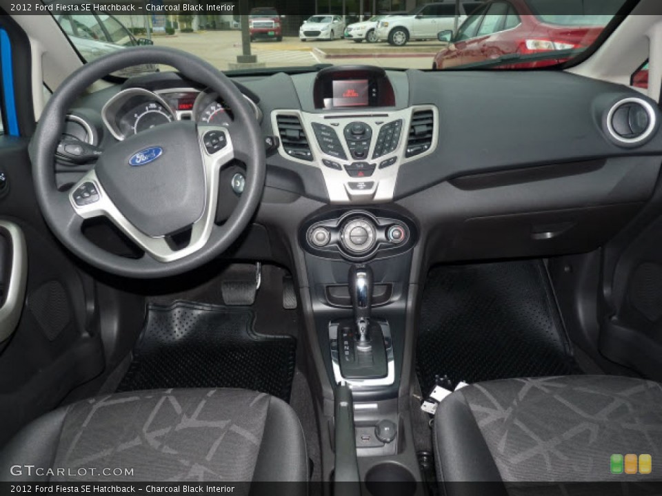 Charcoal Black Interior Dashboard for the 2012 Ford Fiesta SE Hatchback #61143971