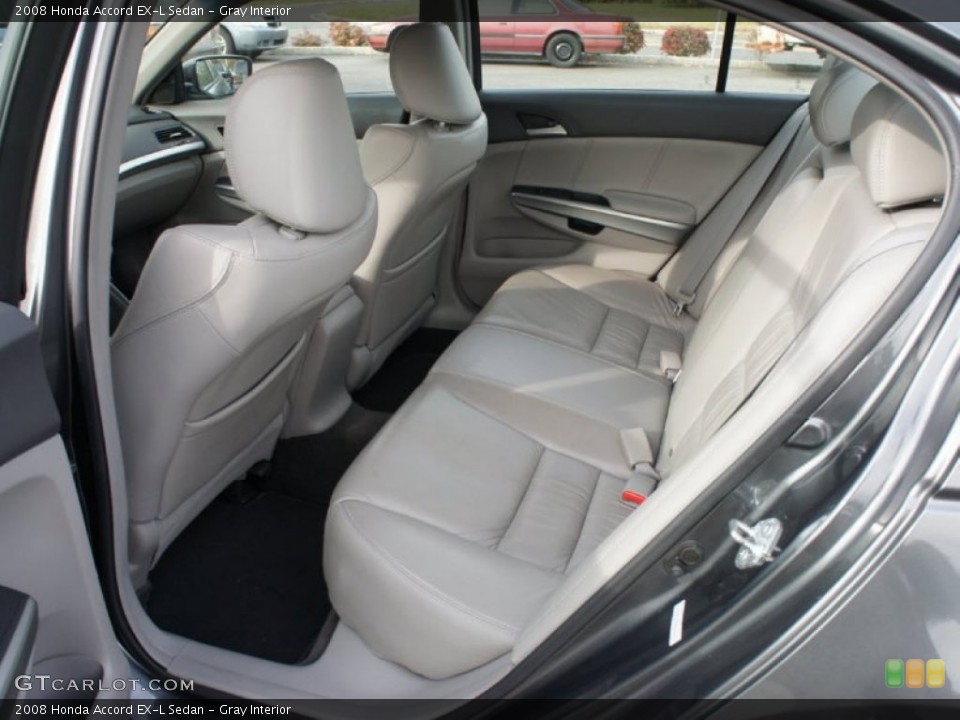 Gray Interior Rear Seat for the 2008 Honda Accord EX-L Sedan #61144886