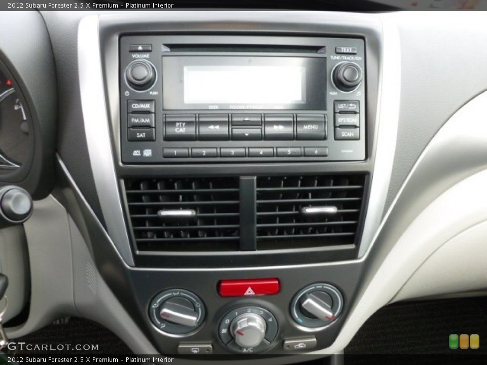 Platinum Interior Controls for the 2012 Subaru Forester 2.5 X Premium #61145981