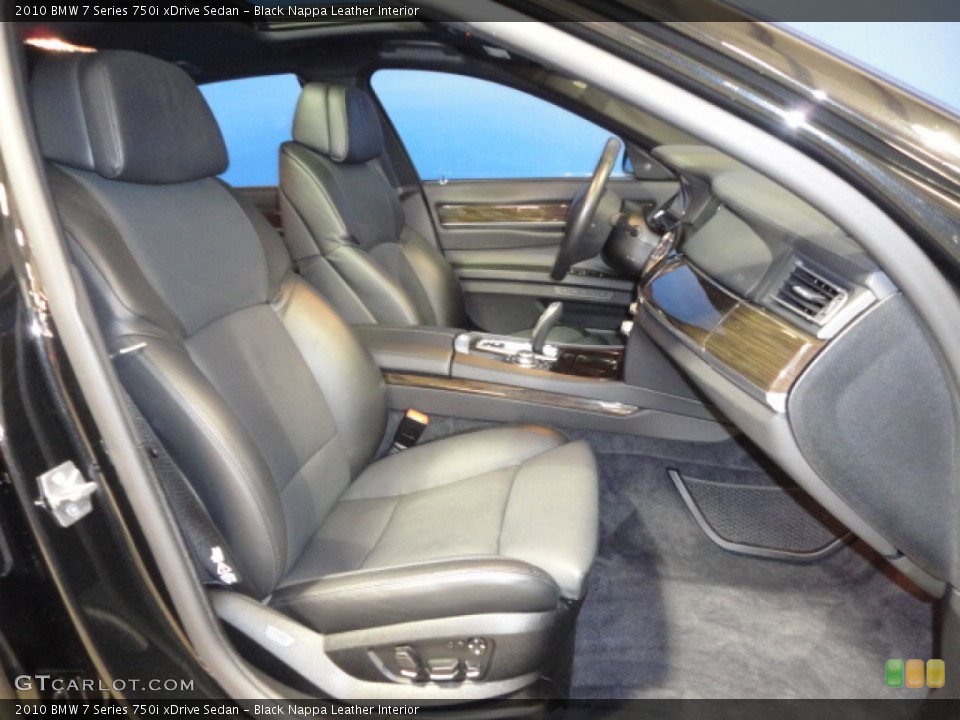 Black Nappa Leather Interior Photo for the 2010 BMW 7 Series 750i xDrive Sedan #61146791