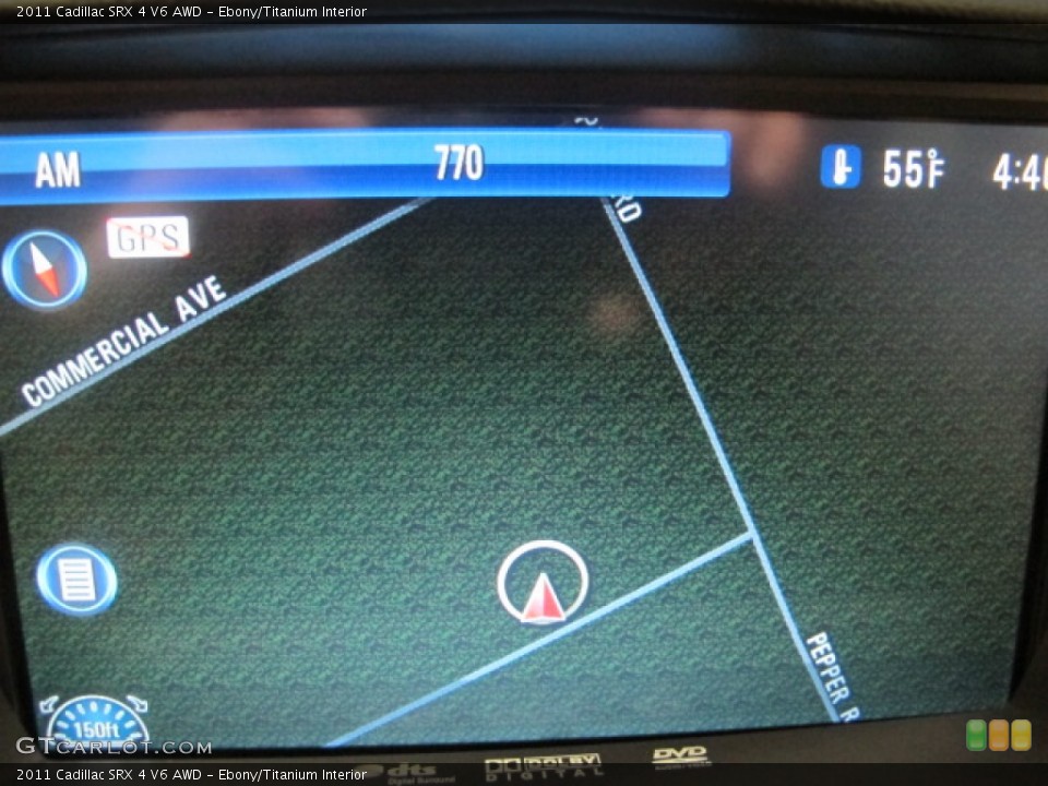 Ebony/Titanium Interior Navigation for the 2011 Cadillac SRX 4 V6 AWD #61147172