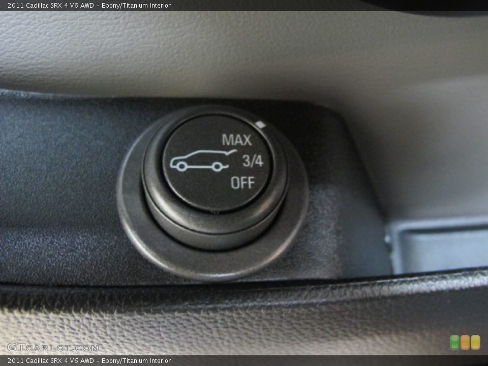 Ebony/Titanium Interior Controls for the 2011 Cadillac SRX 4 V6 AWD #61147256