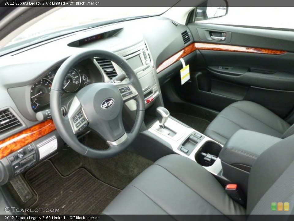 Off Black Interior Photo for the 2012 Subaru Legacy 3.6R Limited #61147397