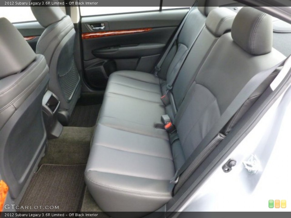 Off Black Interior Rear Seat for the 2012 Subaru Legacy 3.6R Limited #61147553