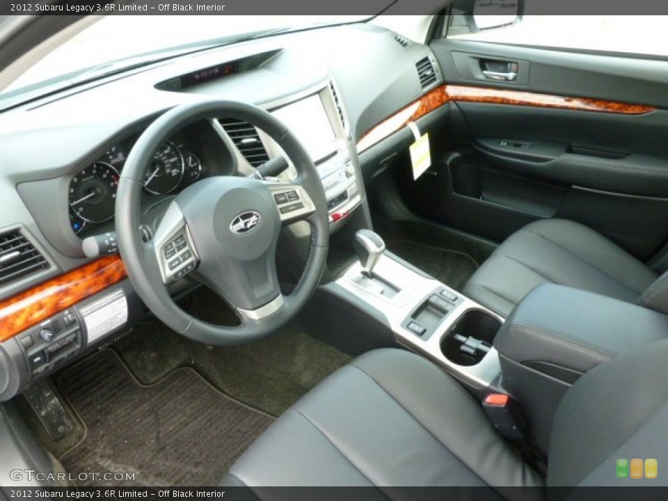 Off Black Interior Photo for the 2012 Subaru Legacy 3.6R Limited #61147580