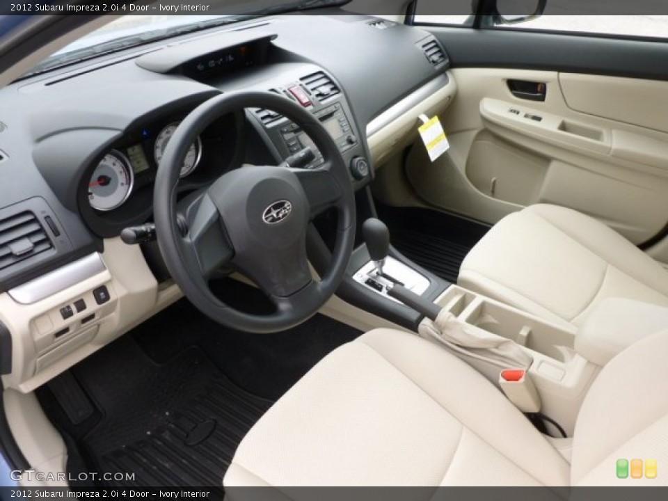 Ivory Interior Photo for the 2012 Subaru Impreza 2.0i 4 Door #61147928
