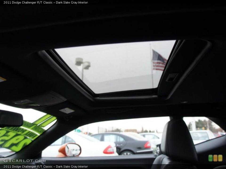 Dark Slate Gray Interior Sunroof for the 2011 Dodge Challenger R/T Classic #61148345