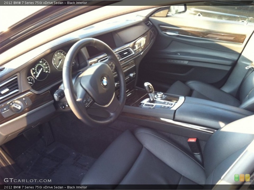 Black Interior Photo for the 2012 BMW 7 Series 750i xDrive Sedan #61149755