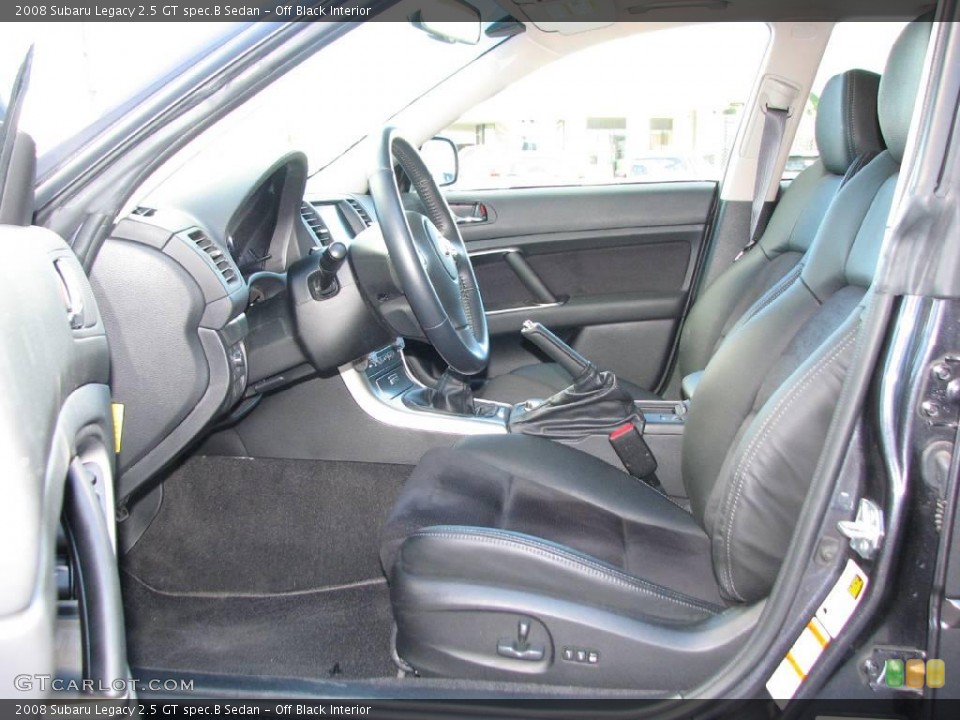 Off Black Interior Photo for the 2008 Subaru Legacy 2.5 GT spec.B Sedan #6114994