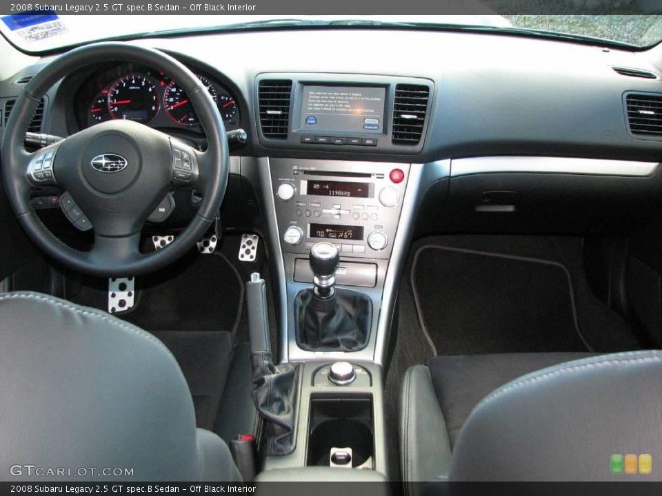 Off Black Interior Dashboard for the 2008 Subaru Legacy 2.5 GT spec.B Sedan #6115014