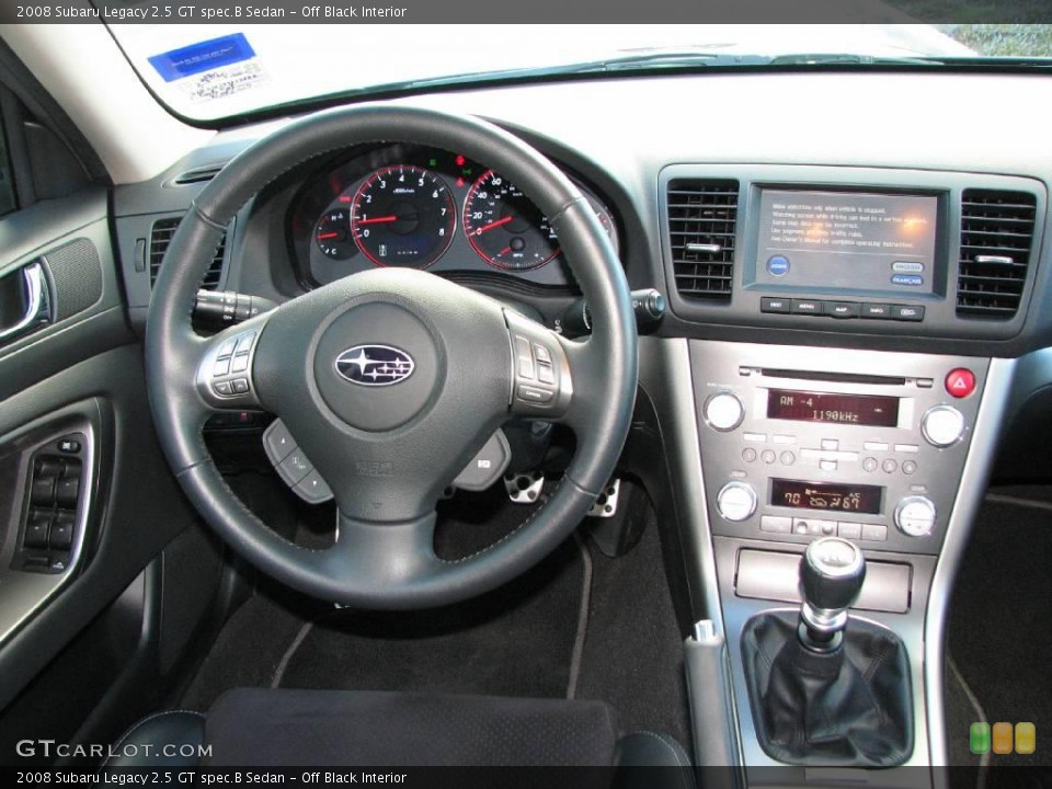 Off Black Interior Dashboard for the 2008 Subaru Legacy 2.5 GT spec.B Sedan #6115019