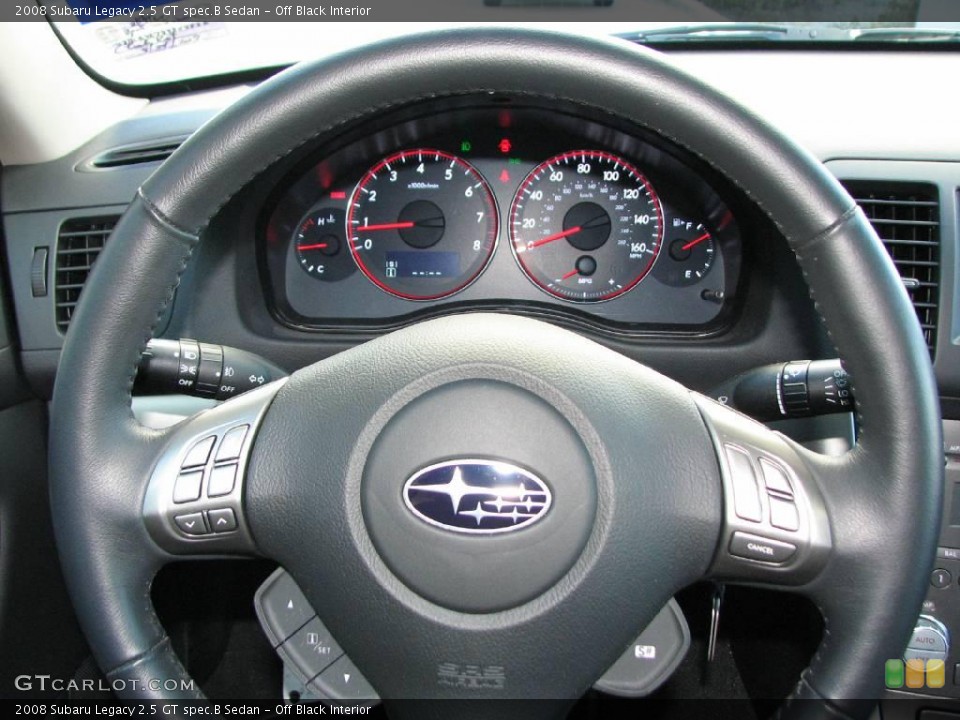 Off Black Interior Gauges for the 2008 Subaru Legacy 2.5 GT spec.B Sedan #6115024