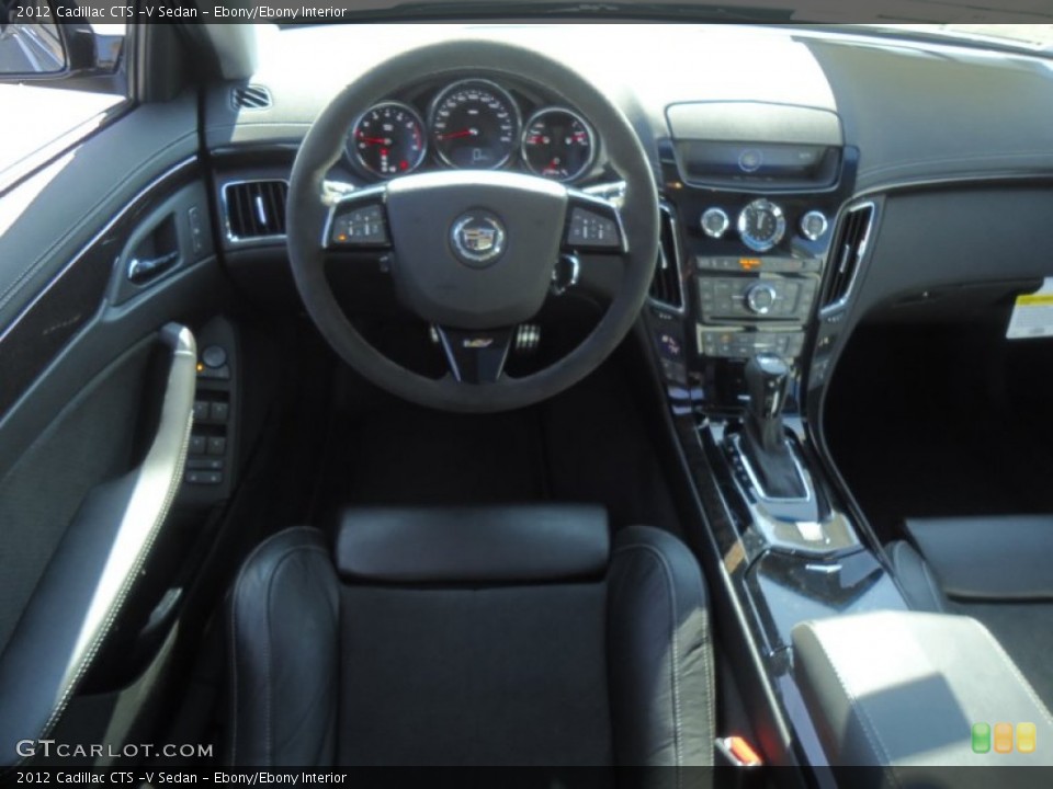 Ebony/Ebony Interior Dashboard for the 2012 Cadillac CTS -V Sedan #61151240