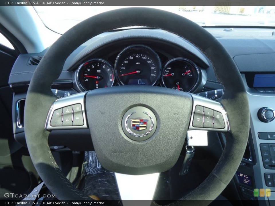 Ebony/Ebony Interior Steering Wheel for the 2012 Cadillac CTS 4 3.0 AWD Sedan #61152665