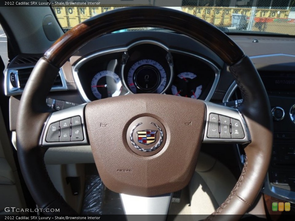 Shale/Brownstone Interior Steering Wheel for the 2012 Cadillac SRX Luxury #61153220