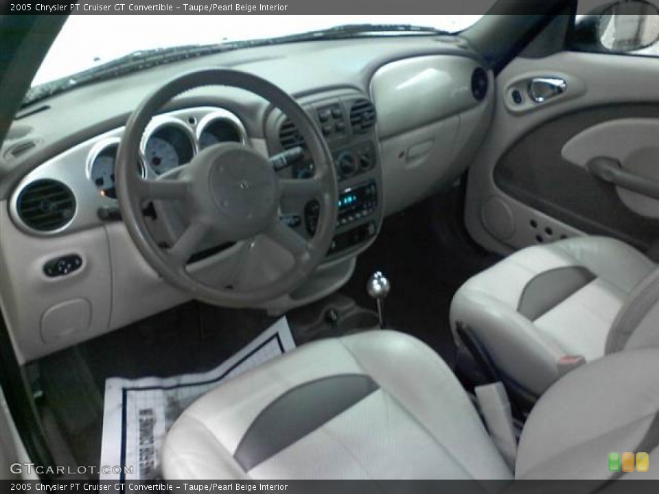 Taupe/Pearl Beige Interior Prime Interior for the 2005 Chrysler PT Cruiser GT Convertible #61155479