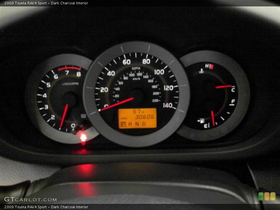 Dark Charcoal Interior Gauges for the 2009 Toyota RAV4 Sport #61157153