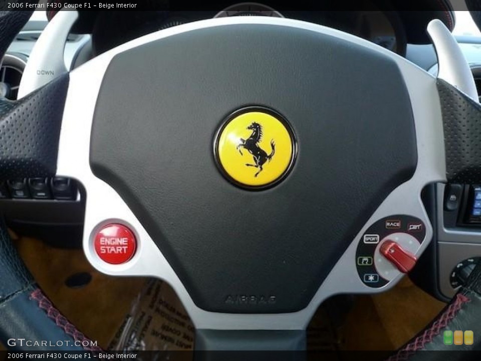 Beige Interior Controls for the 2006 Ferrari F430 Coupe F1 #61164061