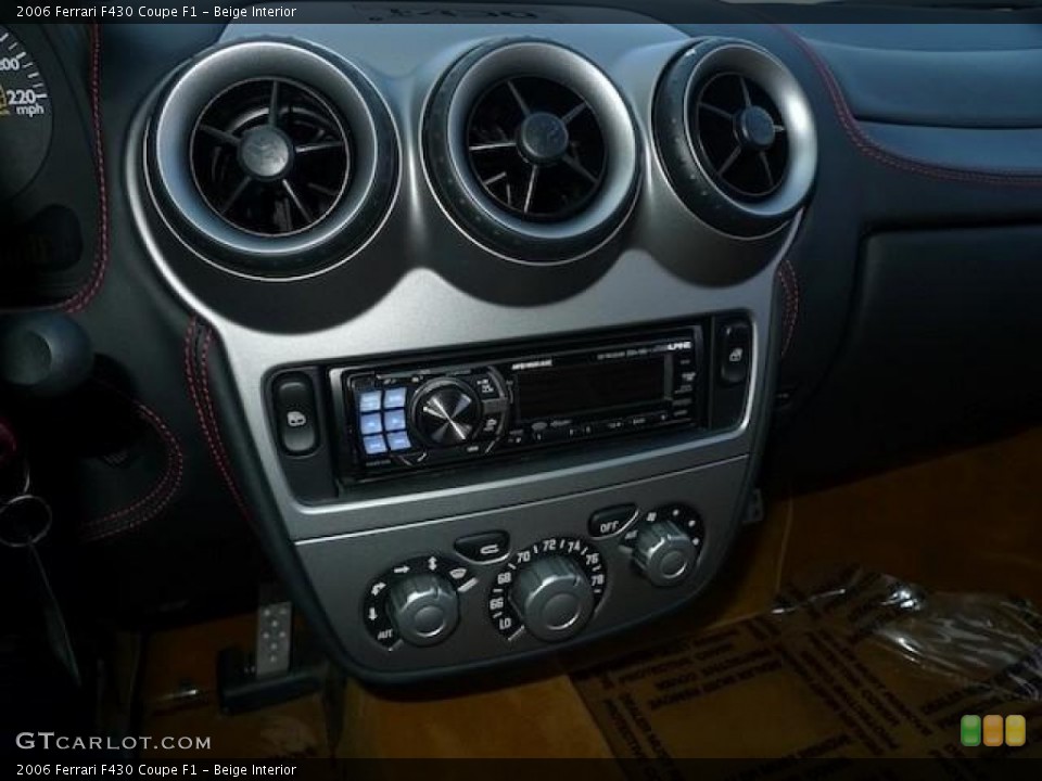 Beige Interior Controls for the 2006 Ferrari F430 Coupe F1 #61164098