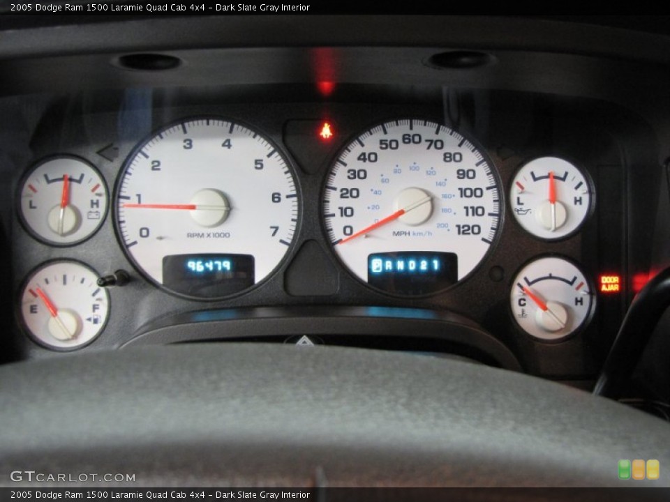 Dark Slate Gray Interior Gauges for the 2005 Dodge Ram 1500 Laramie Quad Cab 4x4 #61164410