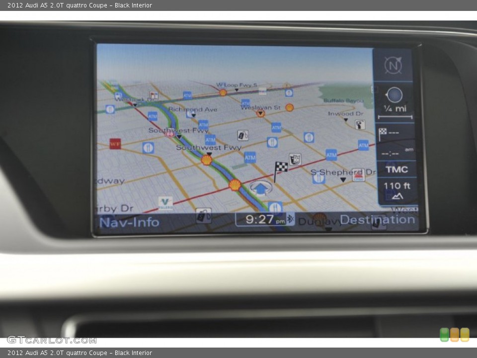 Black Interior Navigation for the 2012 Audi A5 2.0T quattro Coupe #61165049