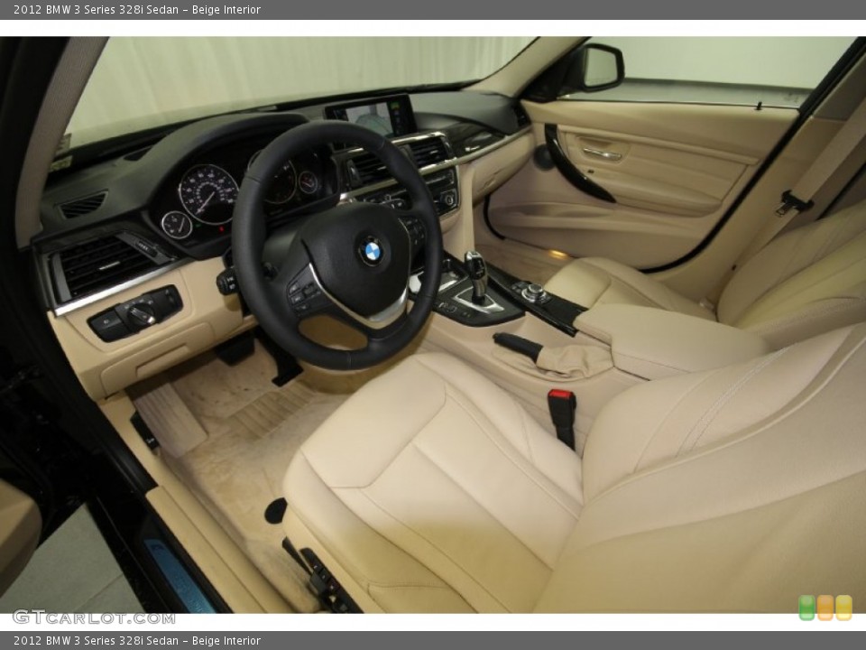 Beige Interior Prime Interior for the 2012 BMW 3 Series 328i Sedan #61165991