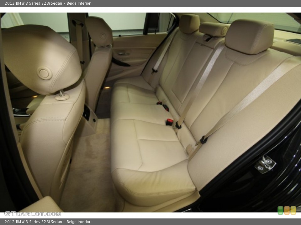 Beige Interior Rear Seat for the 2012 BMW 3 Series 328i Sedan #61166000