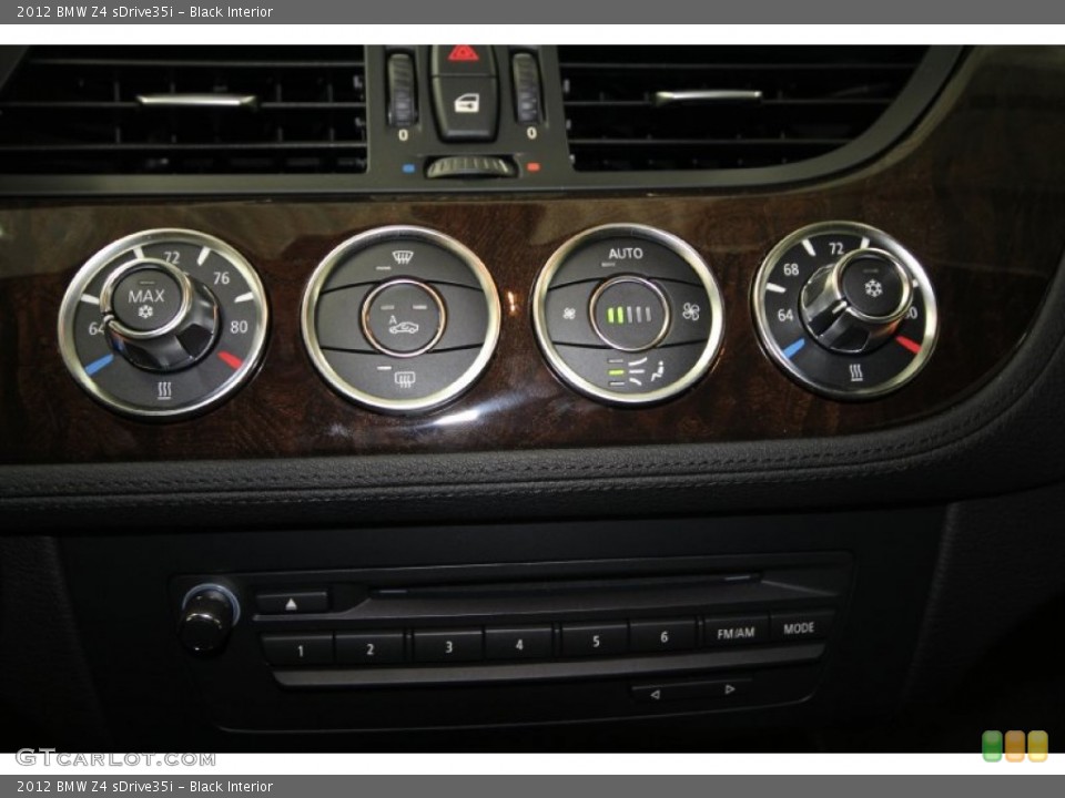 Black Interior Controls for the 2012 BMW Z4 sDrive35i #61166447