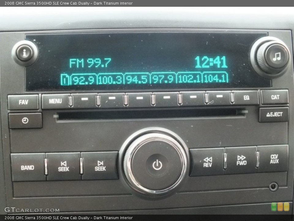 Dark Titanium Interior Audio System for the 2008 GMC Sierra 3500HD SLE Crew Cab Dually #61168199