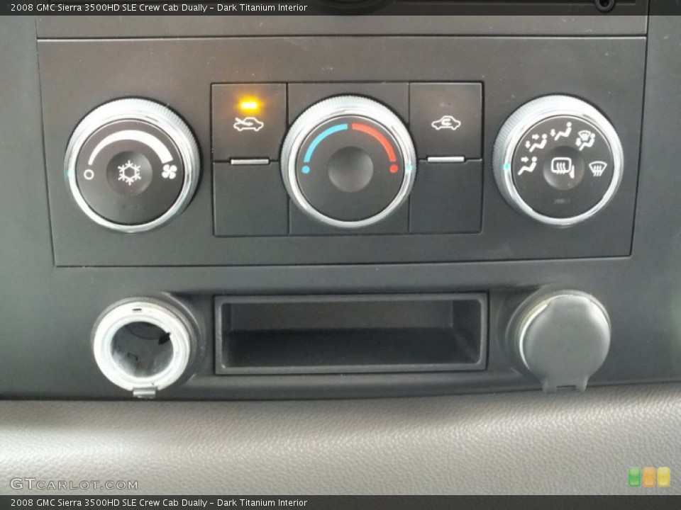 Dark Titanium Interior Controls for the 2008 GMC Sierra 3500HD SLE Crew Cab Dually #61168210