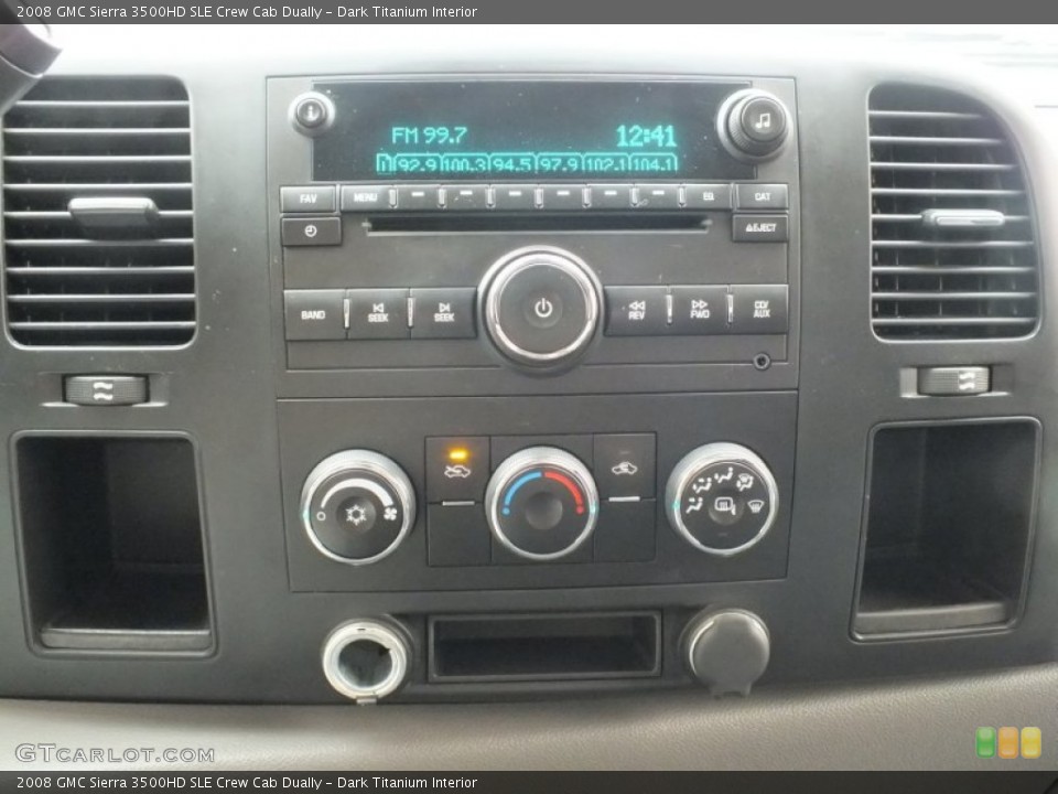 Dark Titanium Interior Controls for the 2008 GMC Sierra 3500HD SLE Crew Cab Dually #61168216