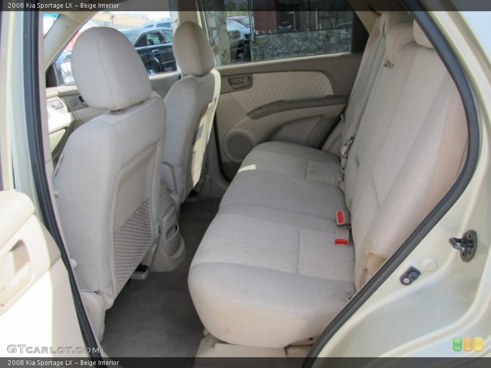 Beige Interior Rear Seat for the 2008 Kia Sportage LX #61169007